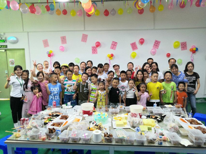 當(dāng)生產(chǎn)旺季迎來小候鳥，雅香麗百忙之中為員工舉辦親子活動